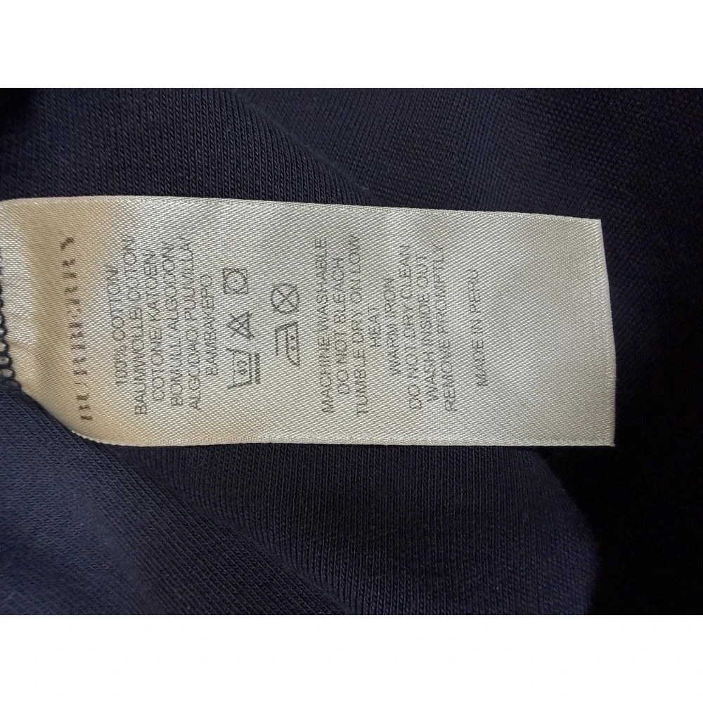 Burberry Brit Mens M Blue 1/4 Zip Pullover Sweater Nova Check Cotton Authentic